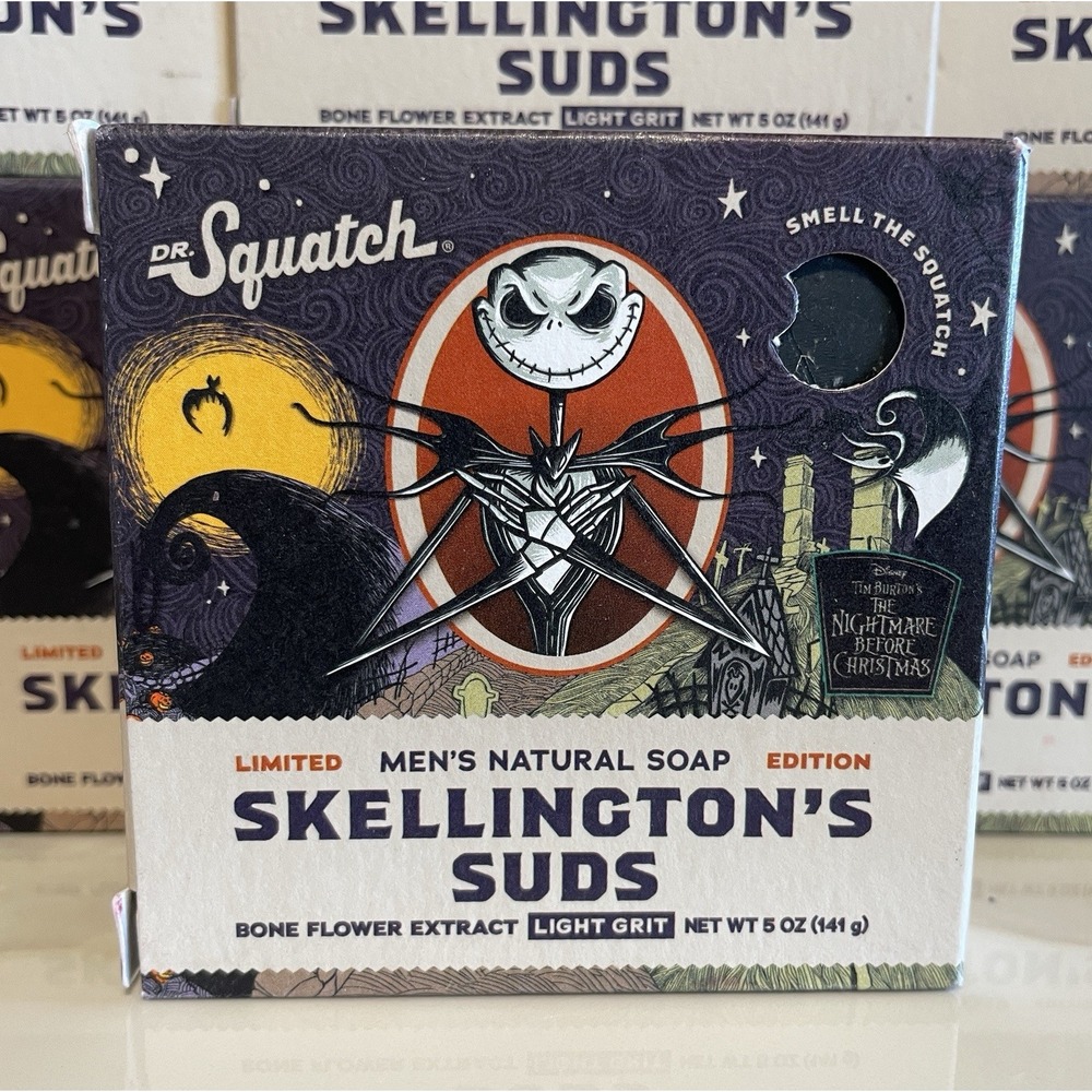 Dr. Squatch Skellington's Suds Limited Edit. - Natural Soap Light Grit - 1 bar